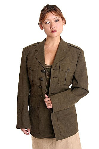 US Marine Corps Class B Dress Tunic Brown / New / Medium