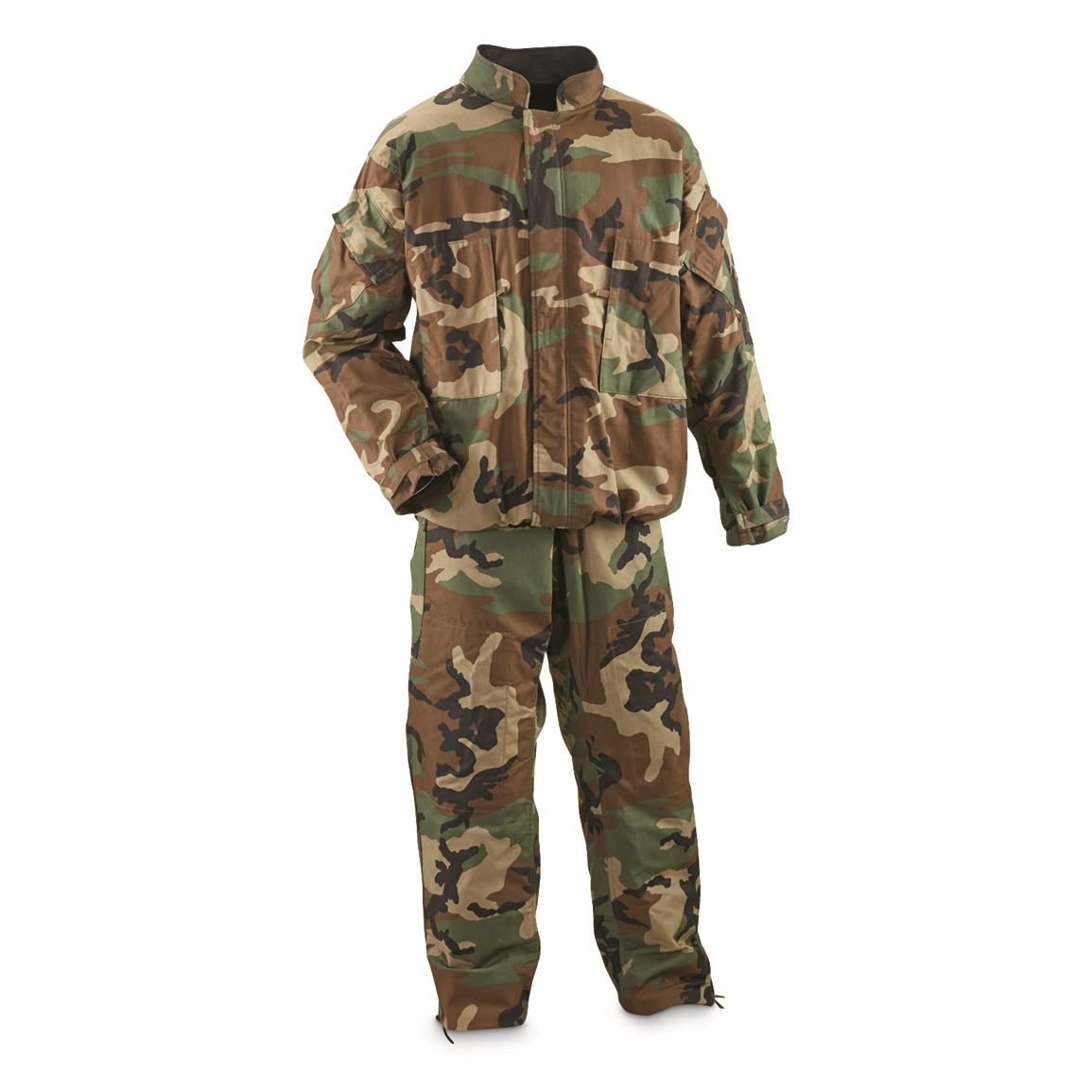 New US Military Chemical Protective Suit Woodland Camouflage / Medium (Fit's like a Large)