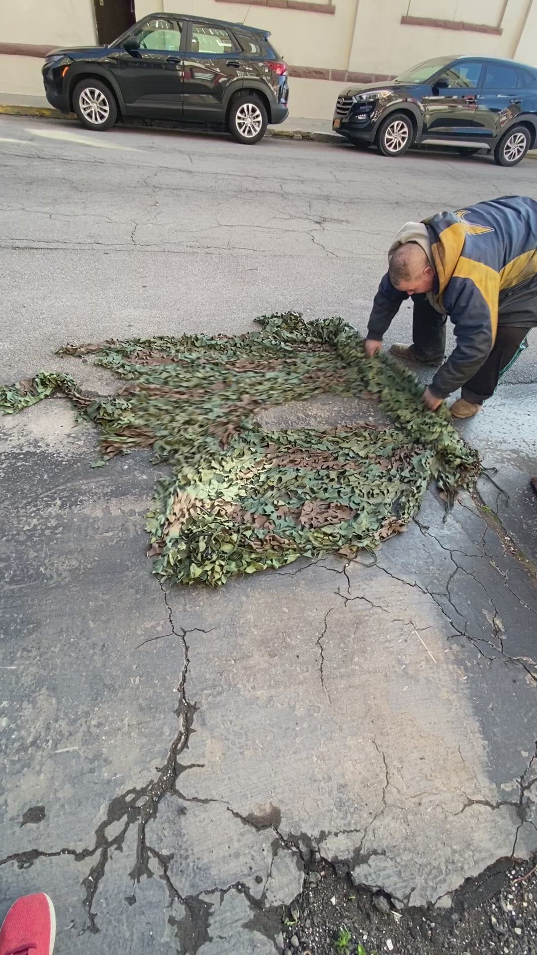 Authentic Military Surplus Used Camo Netting Grab Bags