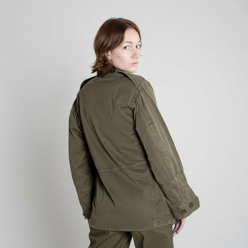 Issued French Army M64 Field Uniform Jacket / Olive Green / Unisex
