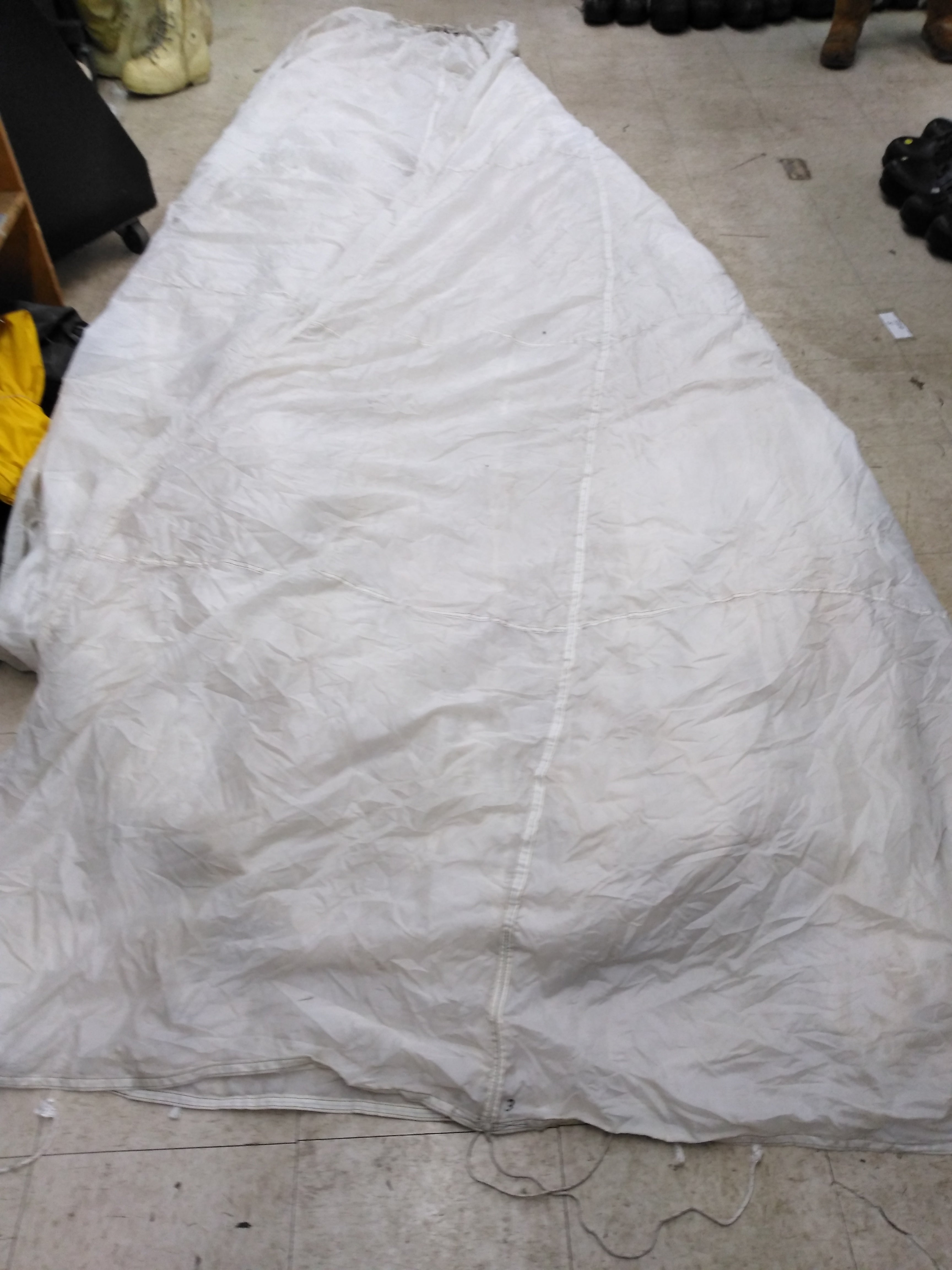 Vintage Military White Parachute Canopy *Rare*