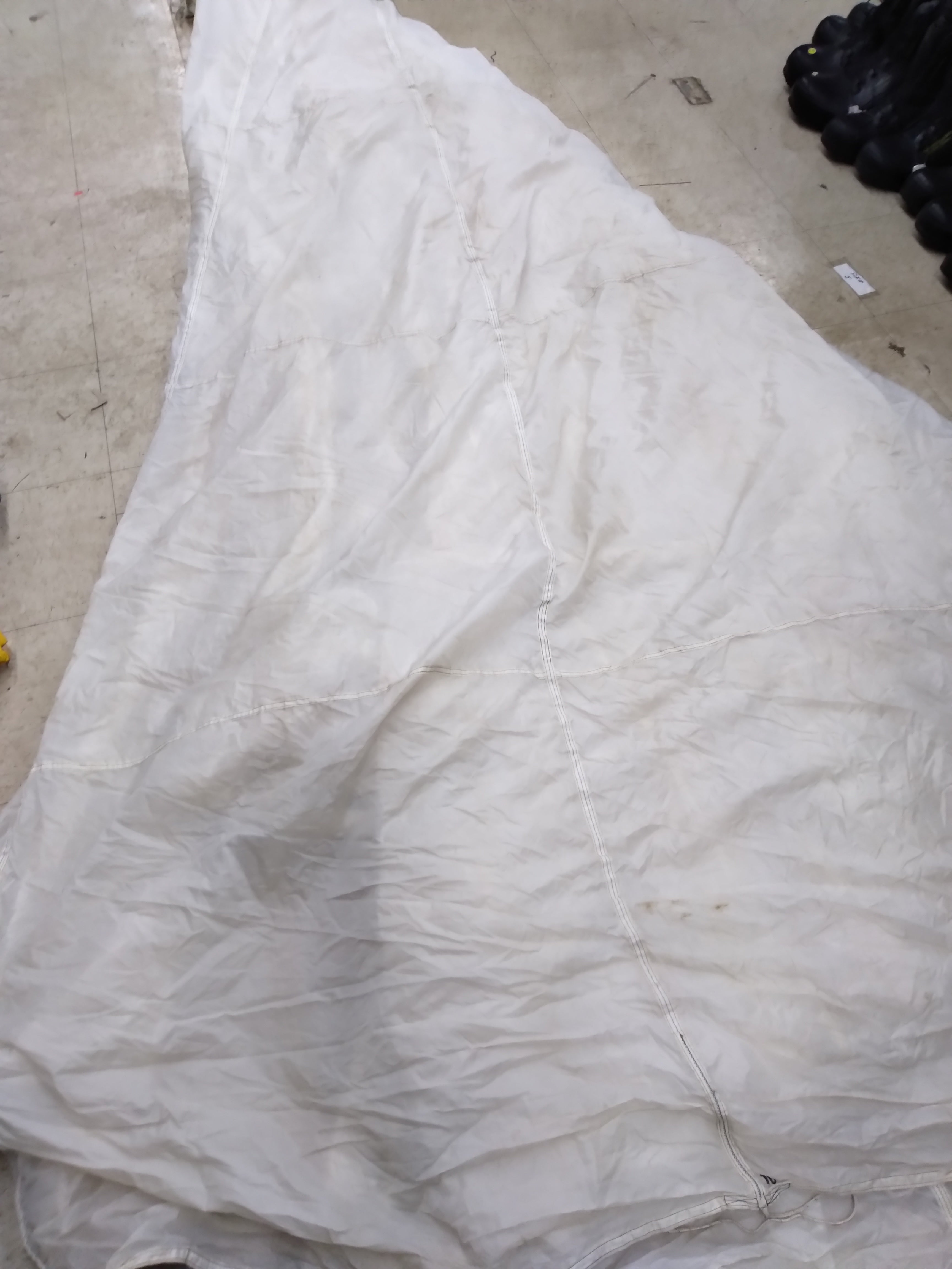 Vintage Military White Parachute Canopy *Rare*