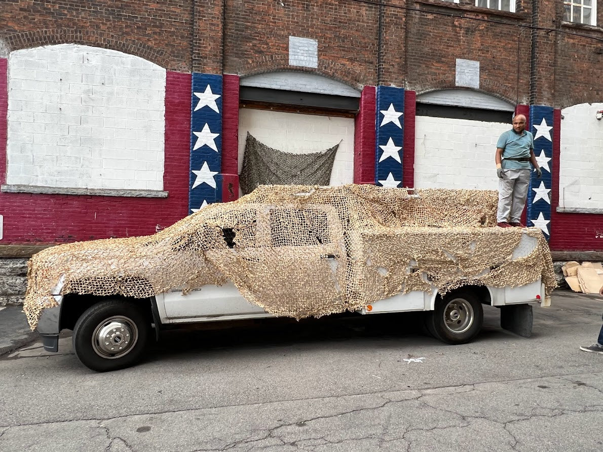 Vintage US Military 98 sq/ft Desert Storm Camo Netting - Rare