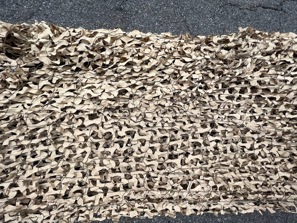 Vintage US Military 98 sq/ft Desert Storm Camo Netting - Rare