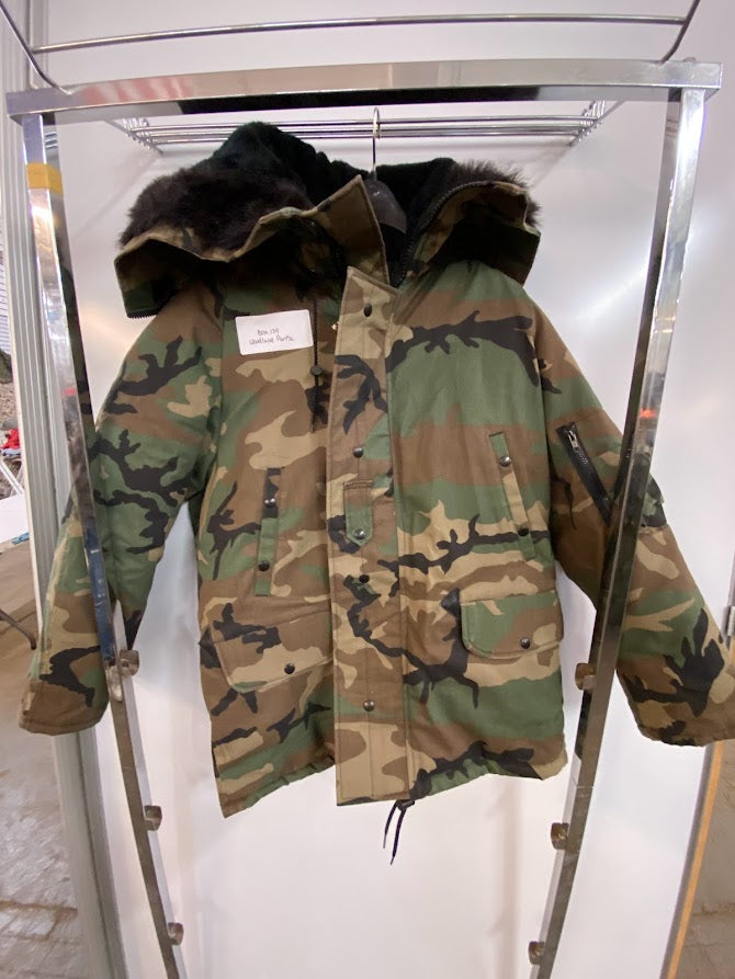 Dakota Outerwear Co. N-3B Parka ABU and Woodland Camouflage with Faux Fur Lined Hood