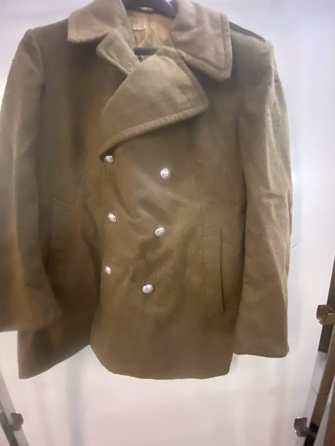 Vintage Italian Armed Forces Wool Greatcoat Overcoat