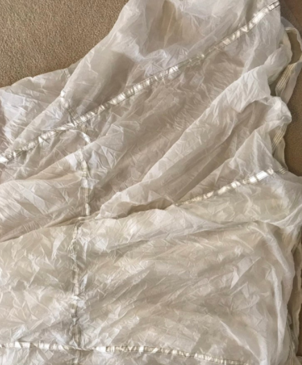 Vintage Military White Parachute Canopy *Rare*