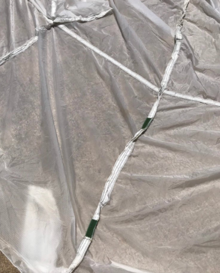 Vintage Military White Parachute Canopy *Rare*