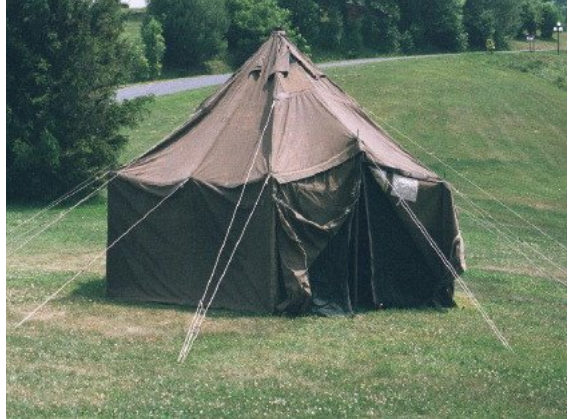 army issue tent CANVAS GENERAL PURPOSE SMALL TENT (GP SMALL 17'6” X 17'6”) – camoLOTS.com