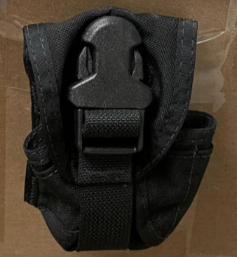 Black Single Frag MOLLE Grenade Pouch