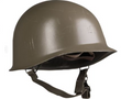 M1 Style Steel Helmet with Liner Green-Gray Austrian Post-WWII