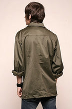 Vintage Italian Army M-90 Sateen Combat Shirt