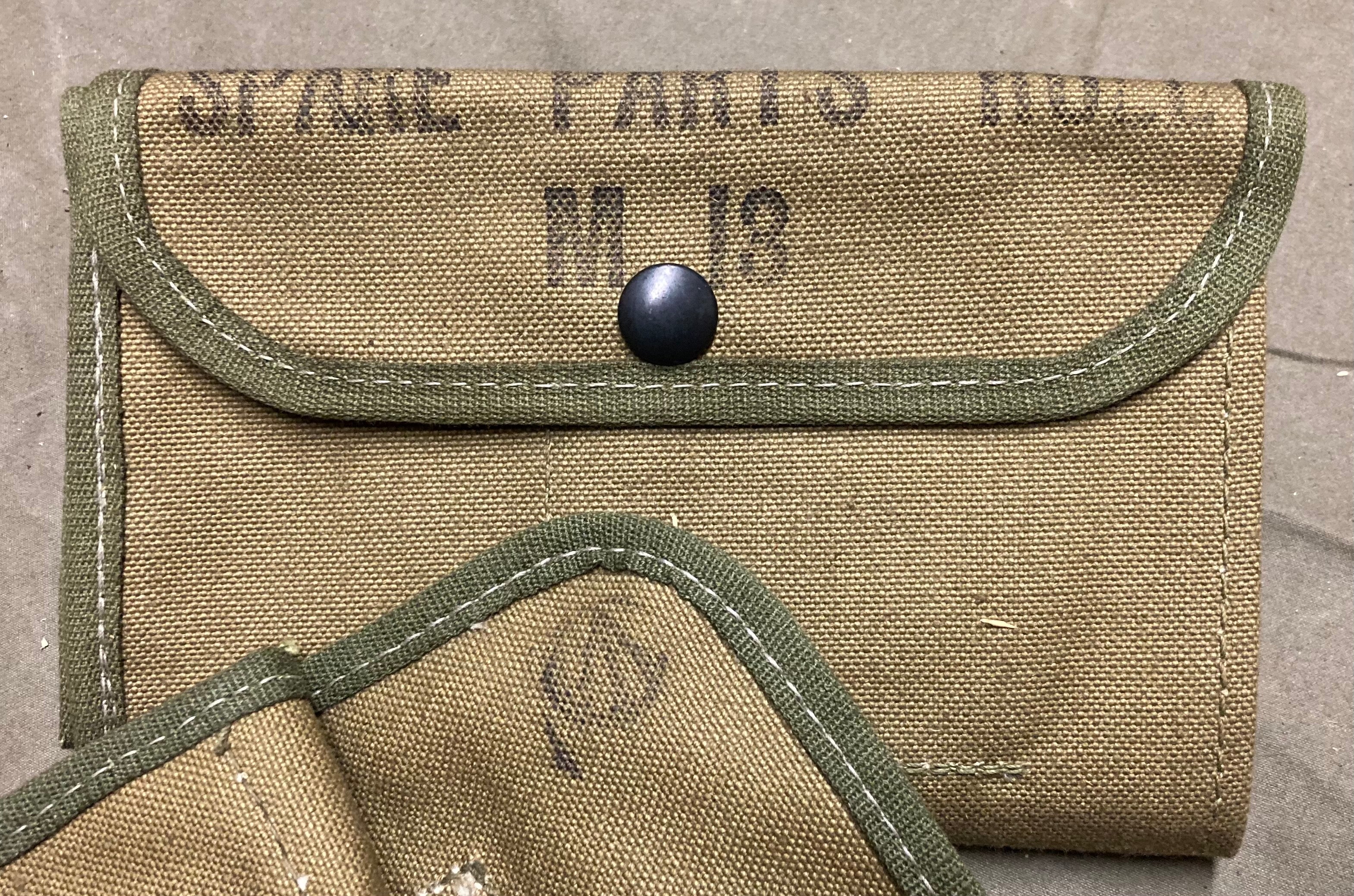 Vintage WWII US Spare M13 Parts Pouch