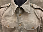 Vintage British Denim WWII Style Battledress Coat *Rare*