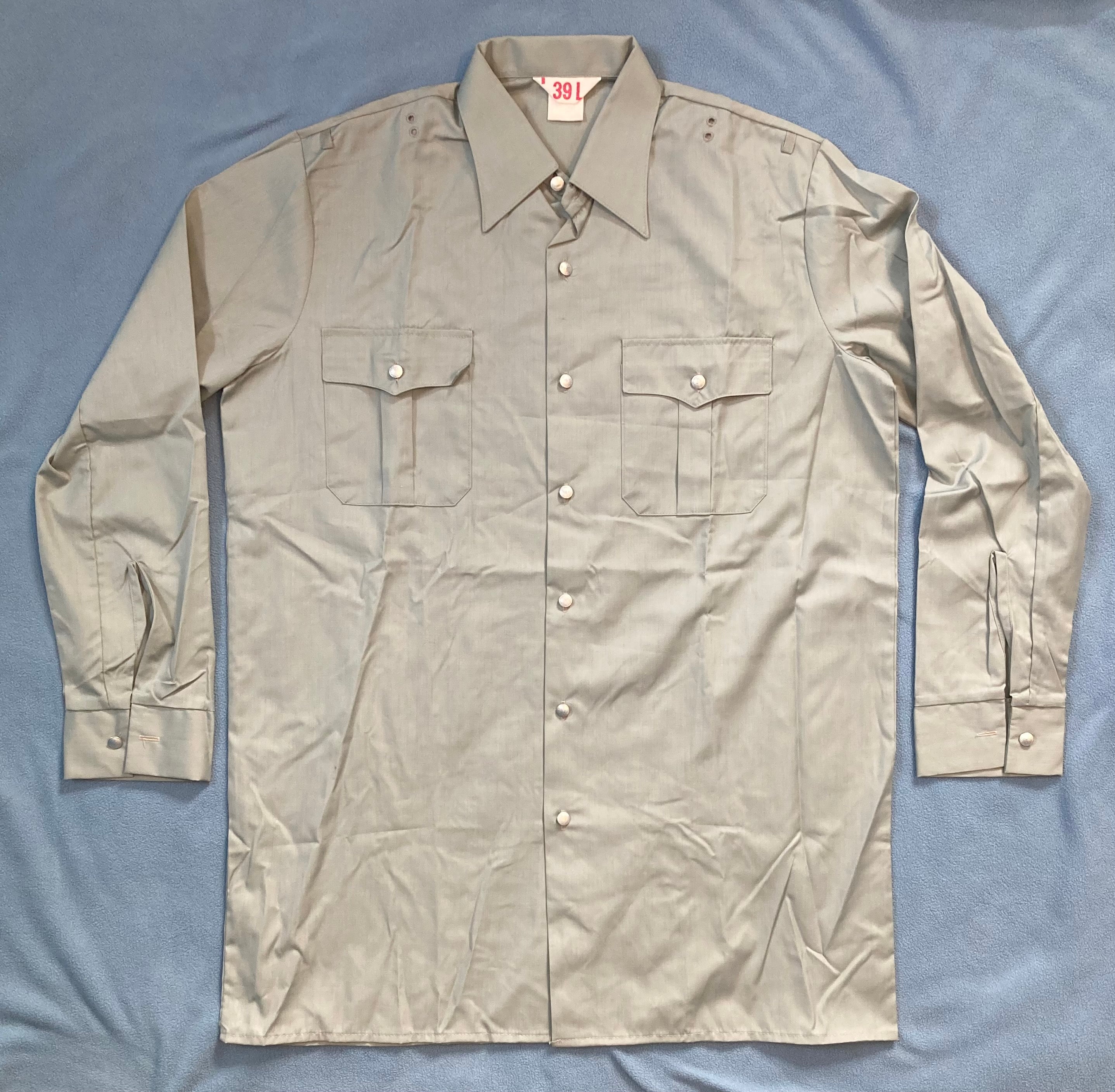 dress shirt in german German Army M43 MOUSE GREY SERVICE SHIRT All Sizes WW2 Repro Cotton Military Top