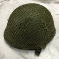 US M1 Steel Pot Helmet with Liner and Net - REPRO