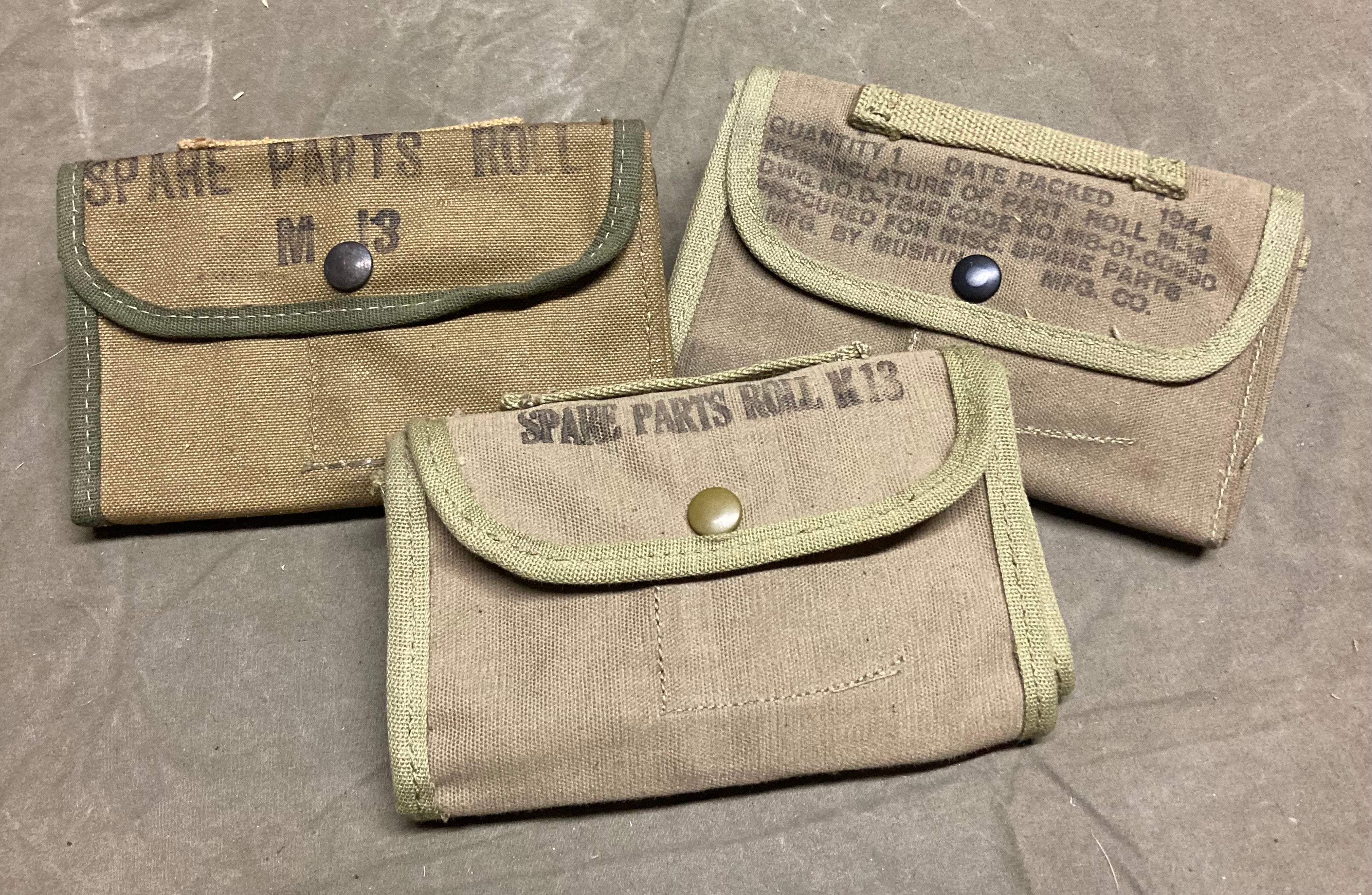 Vintage WWII US Spare M13 Parts Pouch