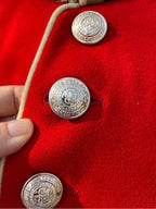 Vintage Canadian Military Officer Dress Jacket / Red Unisex