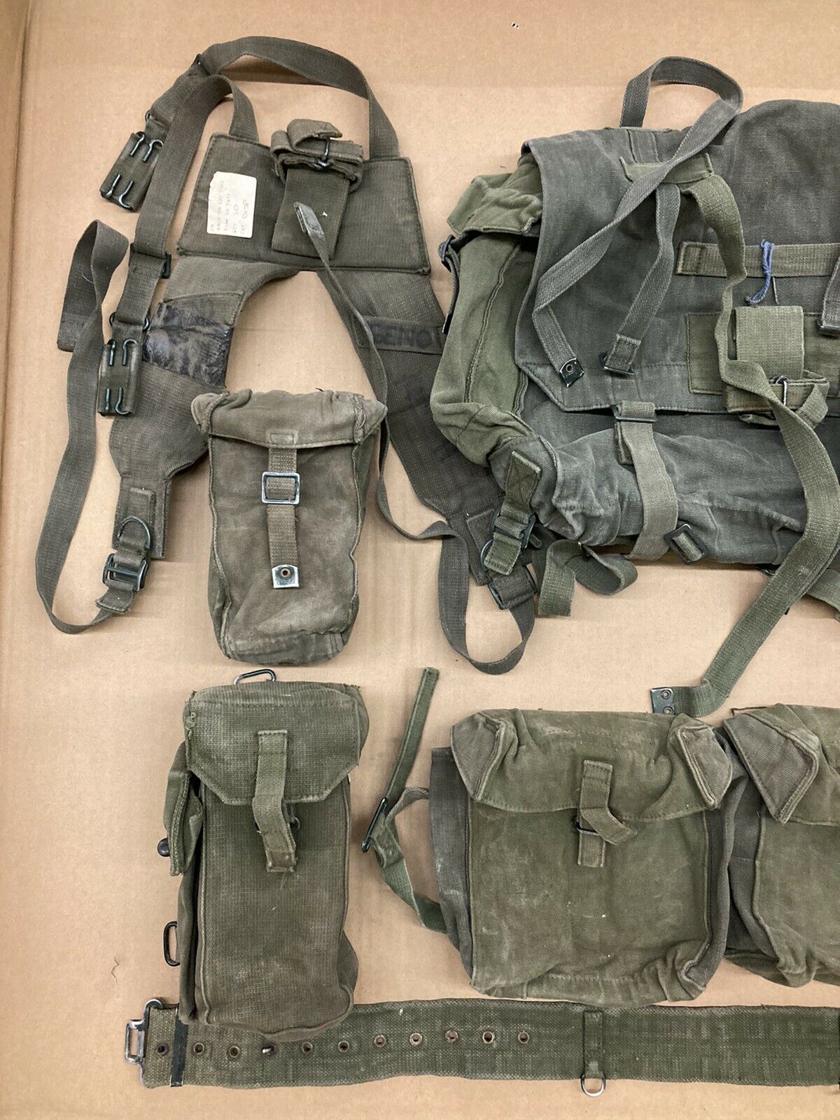 P58 Web Equipment Set Green British Cold War Era