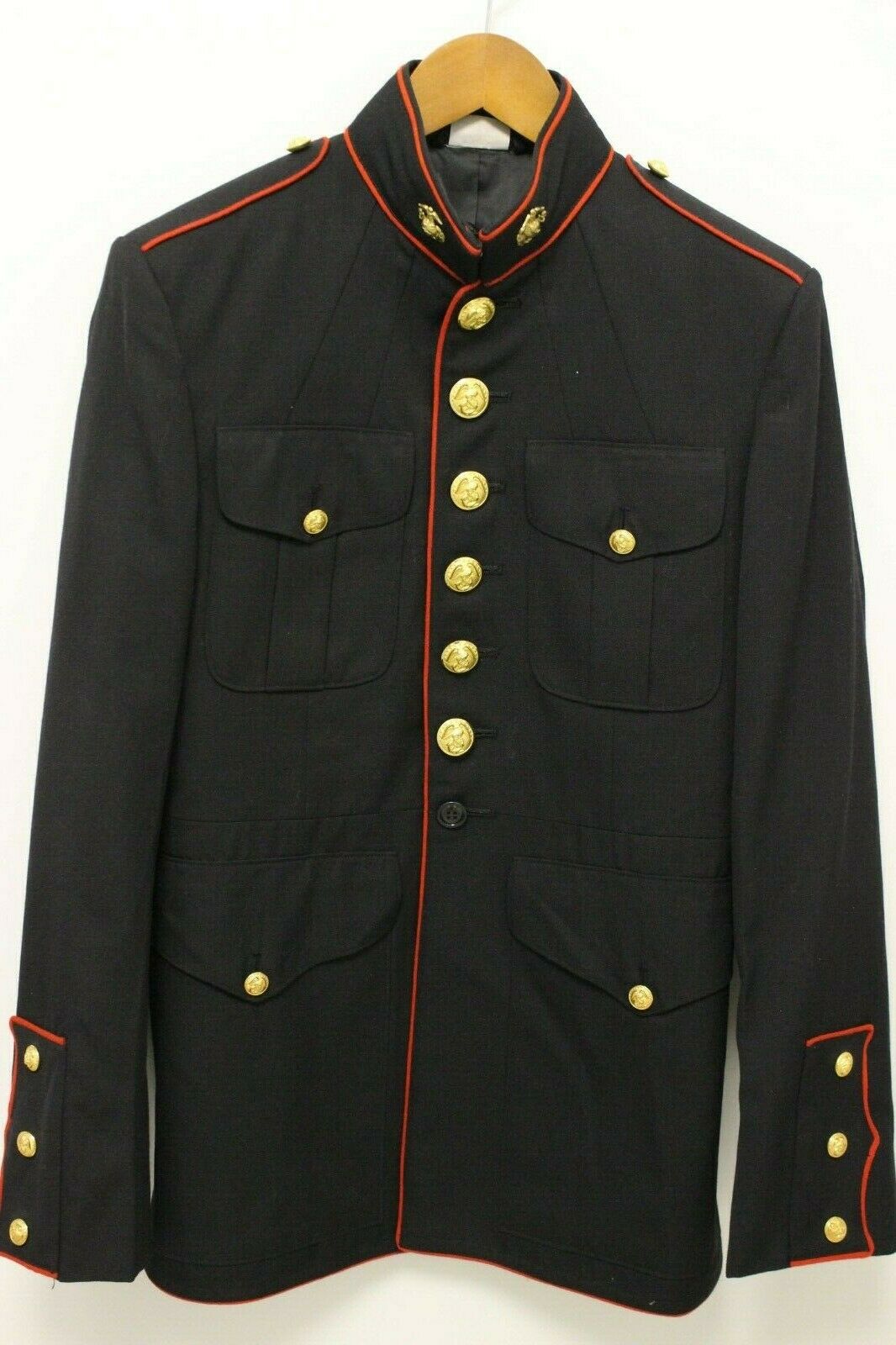 Authentic 39R USMC Dress Blue Jacket –