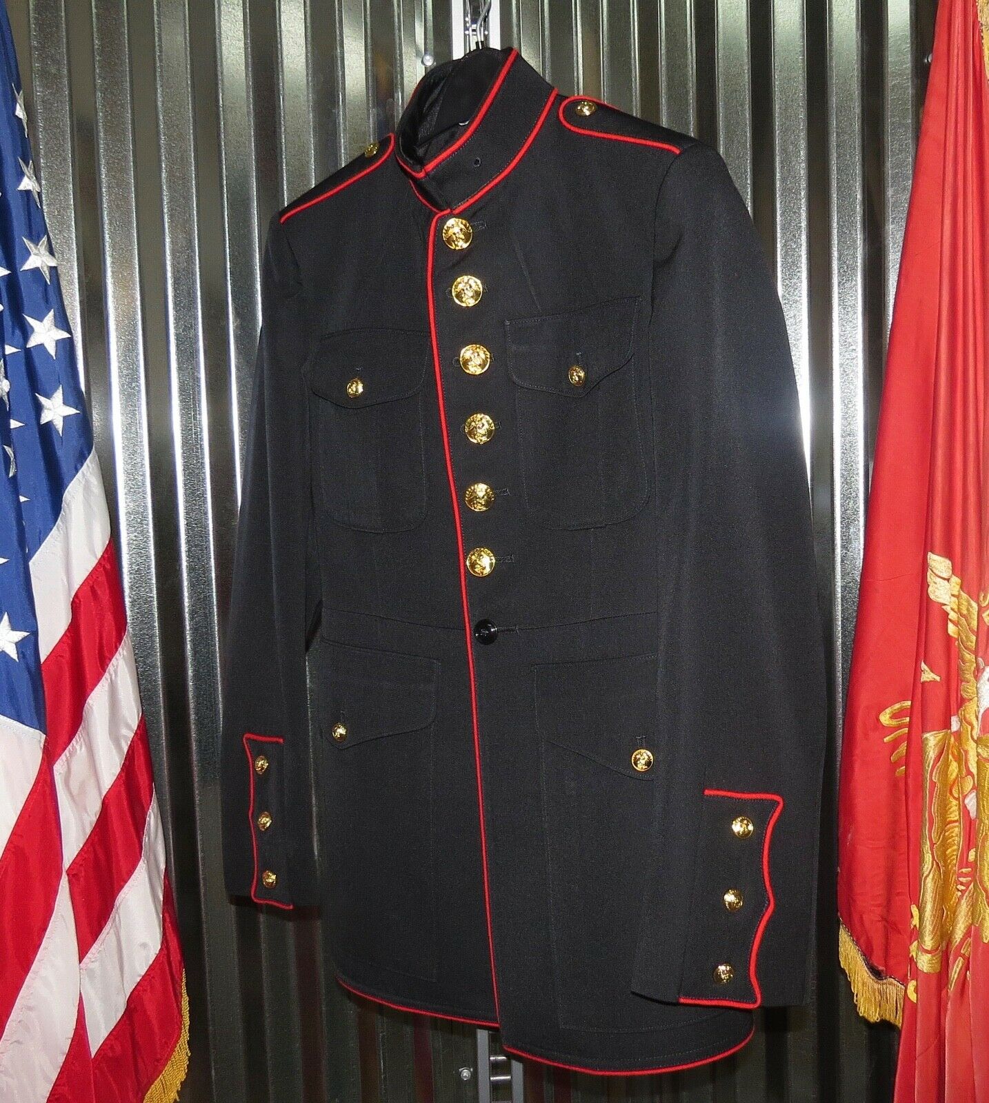 Authentic 38R USMC Dress Blue Jacket – camoLOTS.com