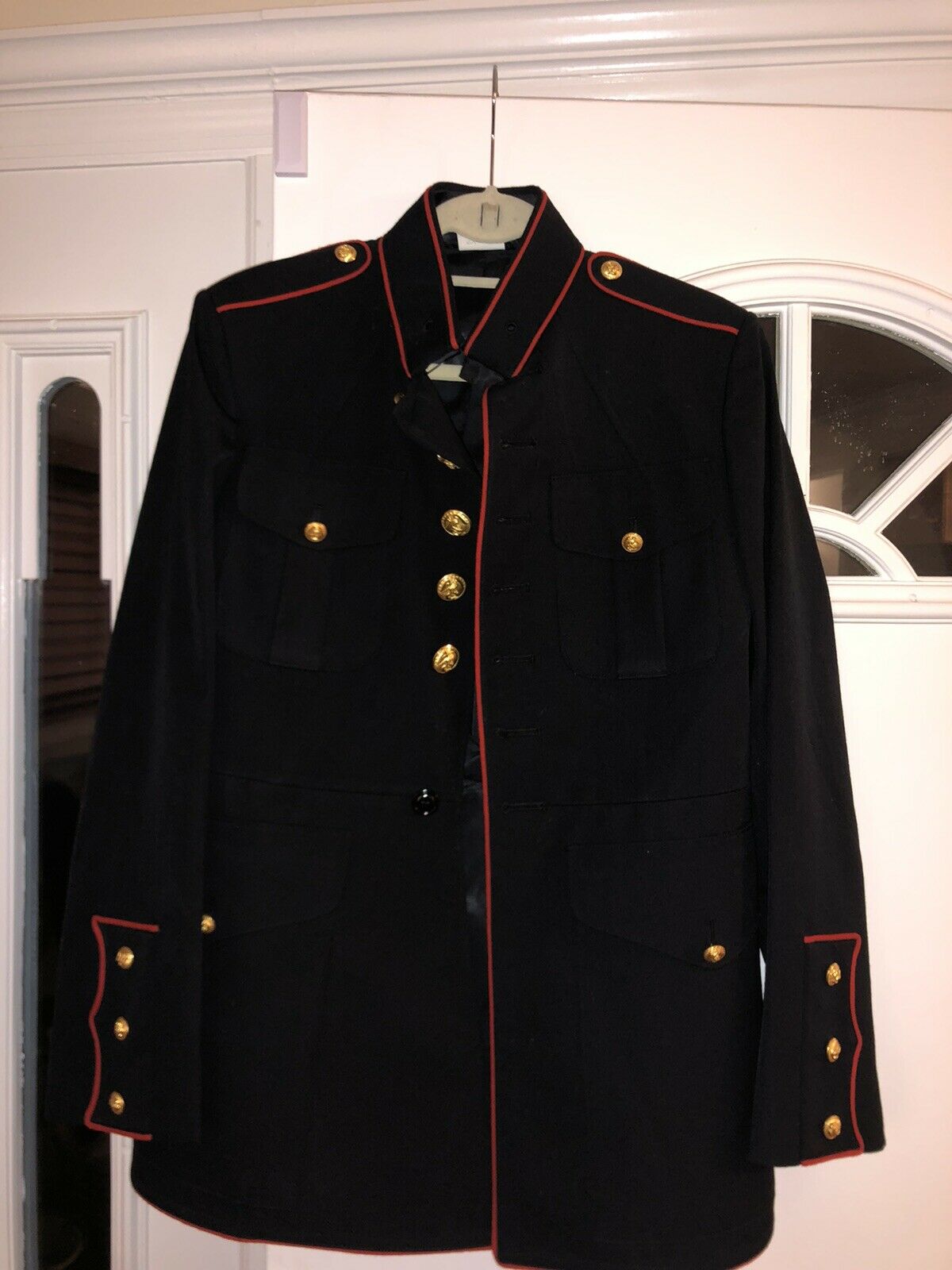 usmc dress blues jacket Usmc/Navy?? Dress Blues Uniform Jacket Coat Men's Size 50L
