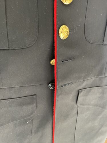 Authentic Very Rare 44L USMC Dress Blue Jacket